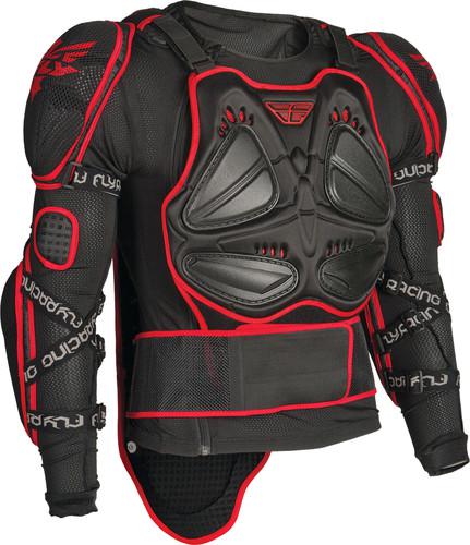 Fly racing barricade body armor suit black/red xx-large