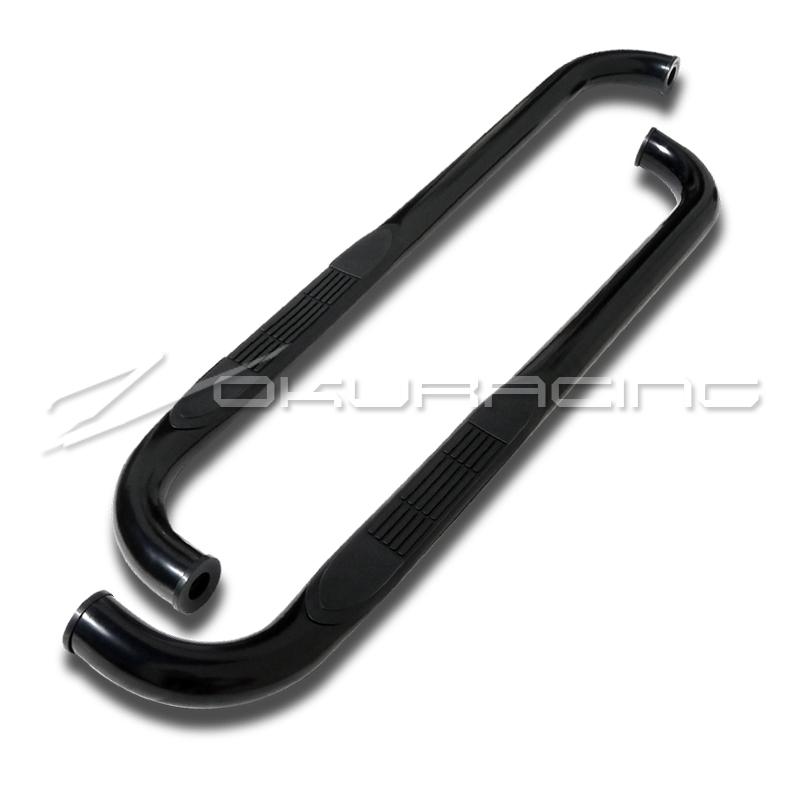 Black 1998-2011 ford ranger super cab 3" nerf bars side step running board