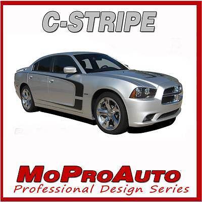 2011 dodge charger c-stripe scallop side decals graphics pro grade 3m vinyl 724