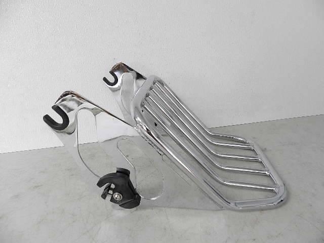 Oem 09-13 harley touring quick detach 2-up passenger luggage rack street glide