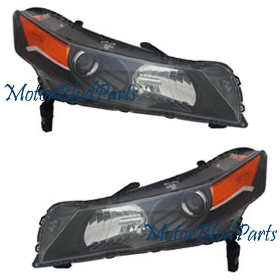 2012 acura tl headlights headlamps front lamps driver+passenger left+right