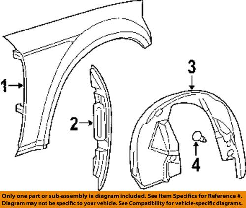 Mopar oem 5065503ad fender liner