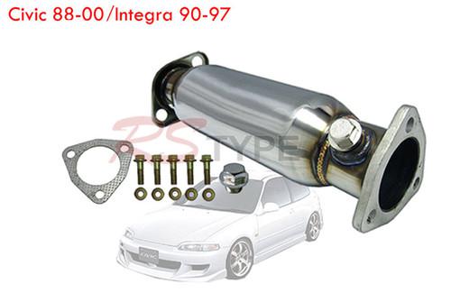 Stainless converter ~1988-2000 civic/integra (2 holes) 'rstype