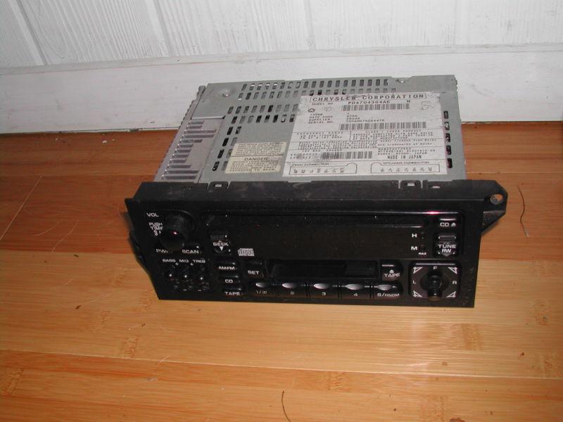 Dodge stratus/plymouth breeze raz/oem am/fm cd tape/cassette player radio stereo