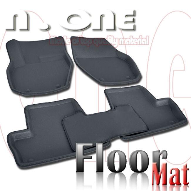 Easy clean rubber all weather black floor mat liner tray 10-12 volvo xc60 