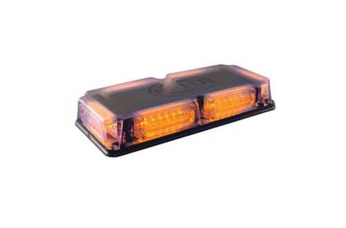 Hella mlb170f 24v mini led lightbar with clear lens & amber leds - fixed