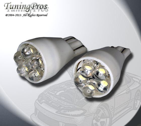 (1 pair) set of 2 pcs parking light t15 wedge 5 white led light bulbs 916