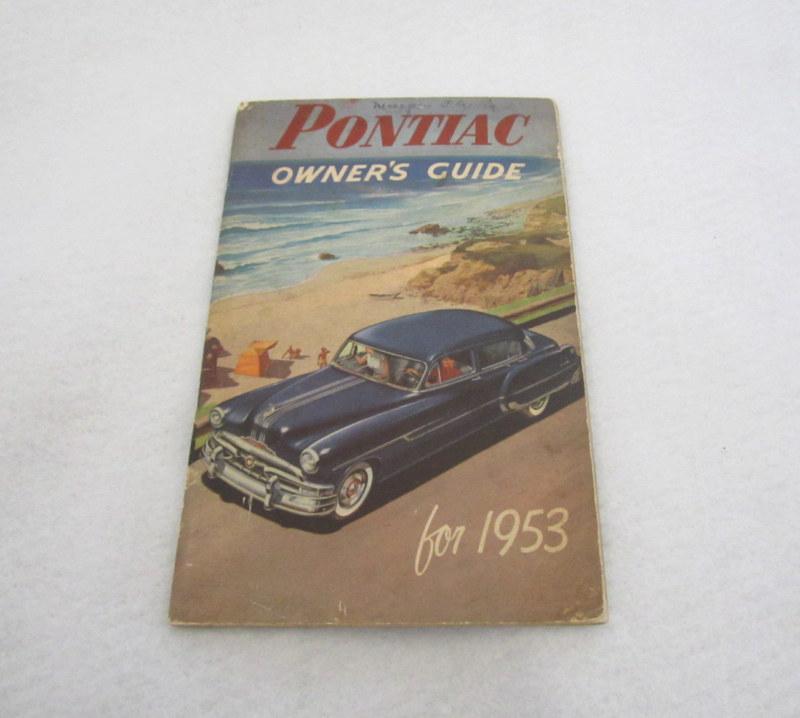 1953 pontiac owners manual original