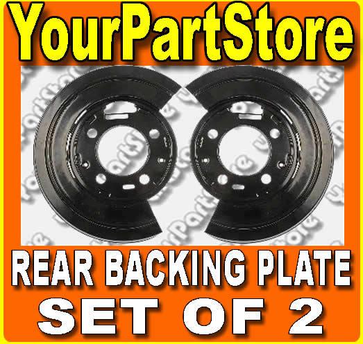 Ford f250 super duty rear brake backing plate plates dust shield shields pair