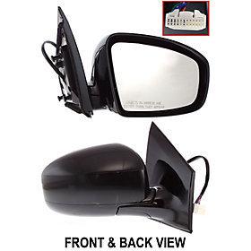 Power side view door mirror assembly passenger's right manual fold