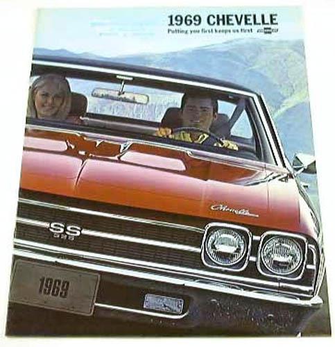 1969 69 chevy chevrolet chevelle brochure malibu ss 396 300 deluxe