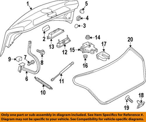 Volkswagen oem 561827665 trunk lid-spring