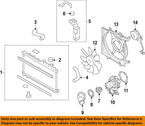 Subaru oem 45150ag011 engine coolant recovery tank-reservoir assembly