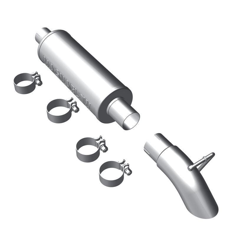 1997-1999 jeep wrangler 2.5l & 4.0l magnaflow 2.5" cat-back exhaust w/ tip 17125