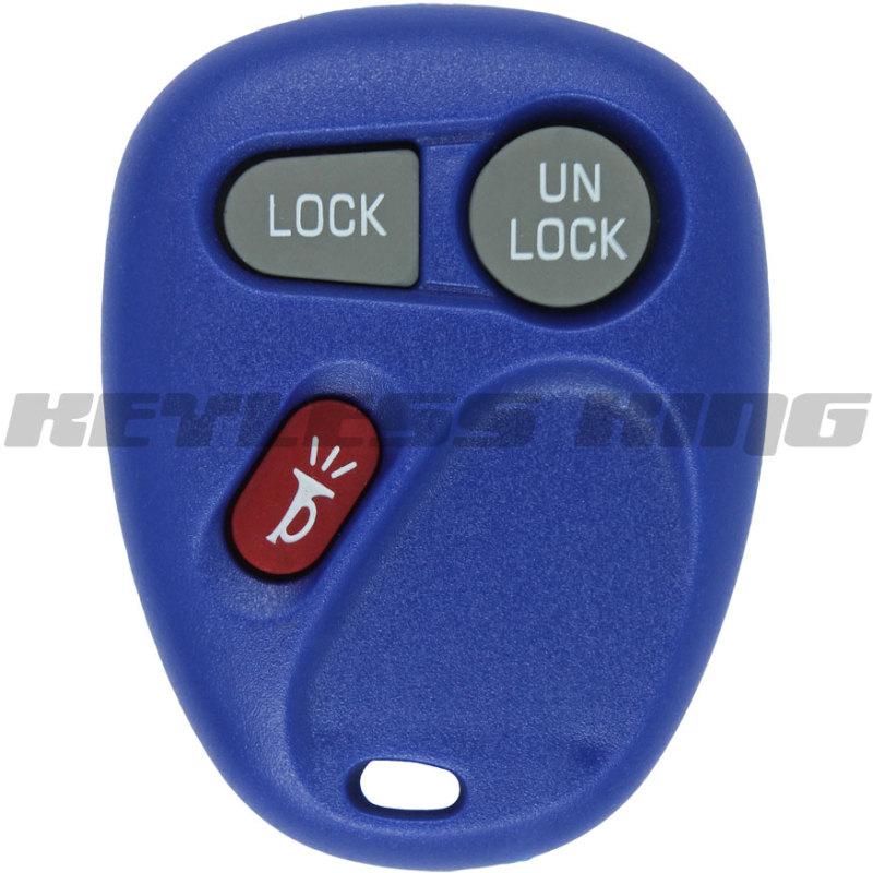 New blue replacement keyless remote key fob clicker transmitter for gm 15042968