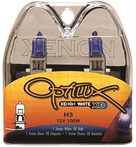 Hella h71070181 bulbs optilux xenon white xb h3 100 watts blue pair