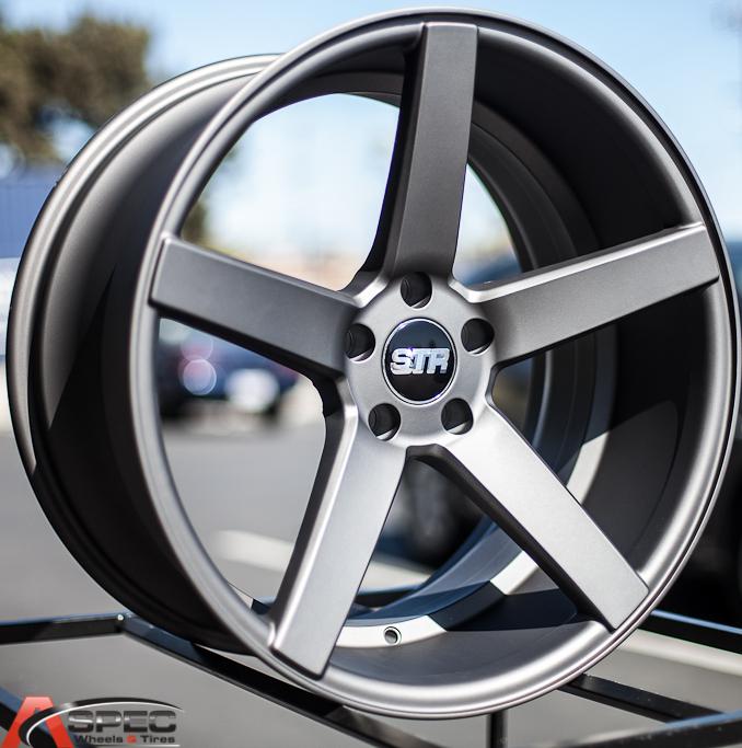 20x9 20x10.5 +35 str 607 5x114.3 gun metal wheel fit accord s2000 skyline r32