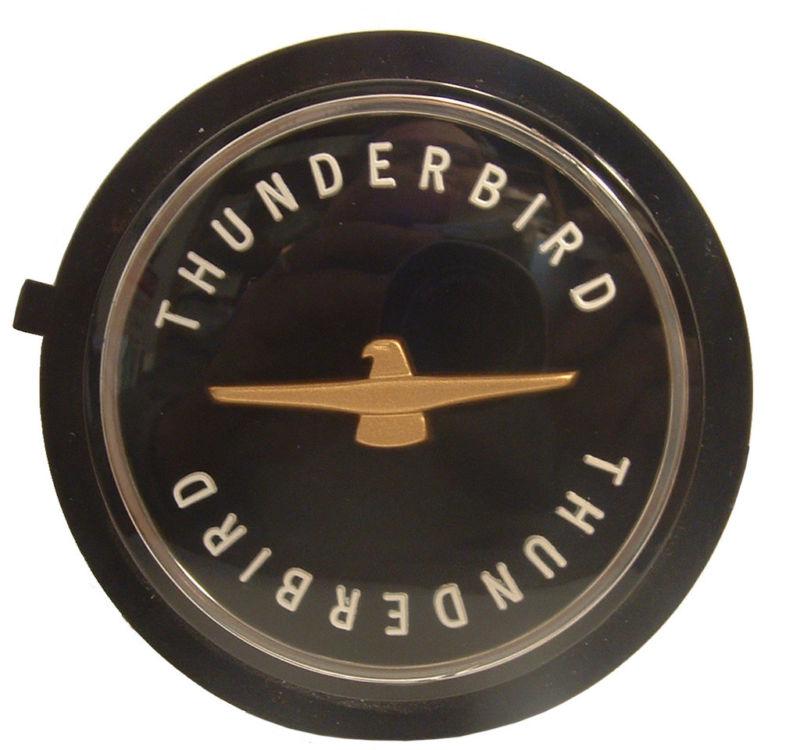 “new” 1955 – 1966 ford thunderbird wire wheel center emblem black