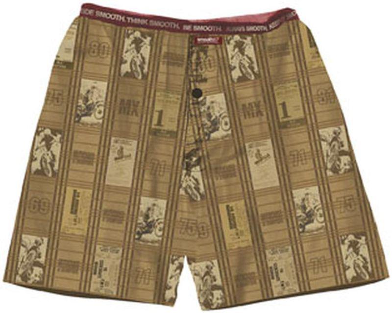 Smooth industries vintage loungewear 100% cotton boxers/shorts,brown,med/md