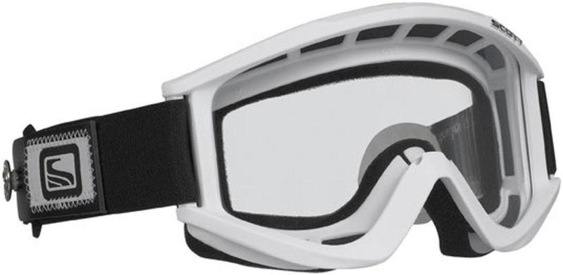 Scott recoil xi speed strap w/ clear standard lens adult goggles,white,one size