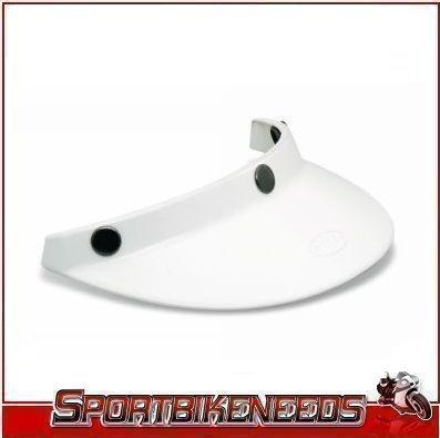 Bell 510 white helmet visor retro replacement custom 500 r/t shorty new