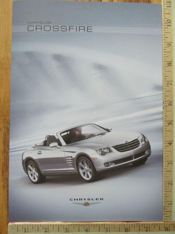 2008 08 chrysler crossfire coupe roadster limited sales brochure