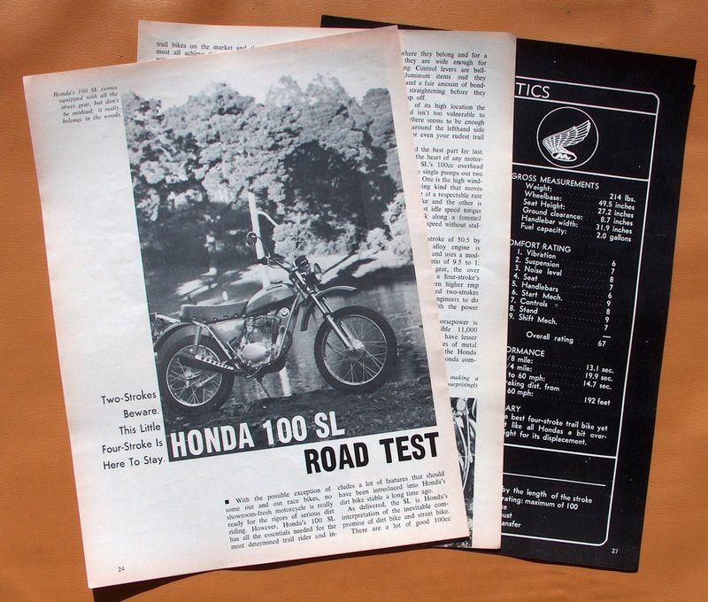 0526   cycle illustrated road test: 1971 honda 100 sl!