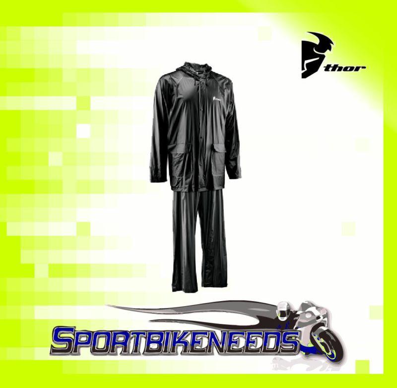 Thor 2012 rain suit black waterproof size x-large xl