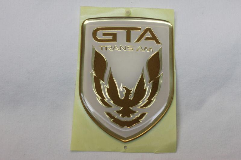 91-92 trans am gta white front bumper emblem new