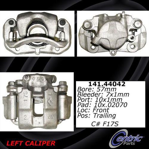 Centric 141.44042 front brake caliper-premium semi-loaded caliper