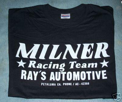 Milner racing team black t shirt ray's automotive  