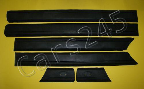 Audi 100 c3 1982-91 doors moulding upper trim set 6pcs!