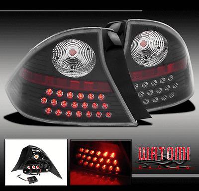 01-03 honda civic 2dr led altezza tail brake lights blk