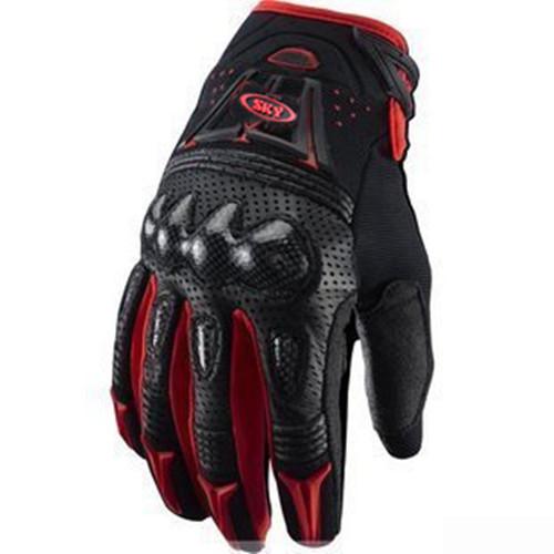  red motorcycle motocross sports riding racing cycling fullfinger bike gloves m