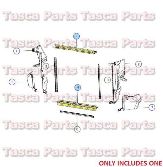 Oem upper or lower radiator seal chrysler 300 dodge charger mangum challenger