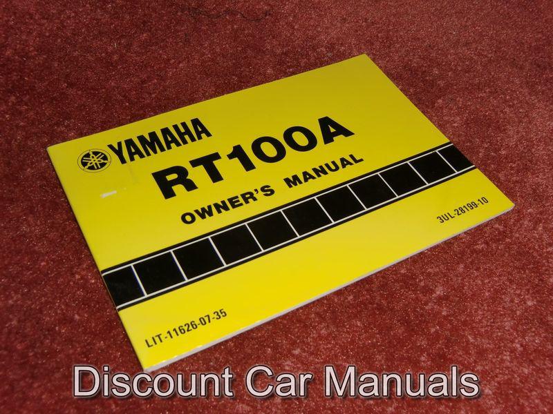 ★★ 1990 yamaha rt100a dirt bike owners service manual 90!! ★★