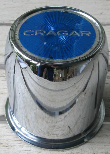 Nos 1970's vintage cragar center cap chrome steel 3-1/8"   t1