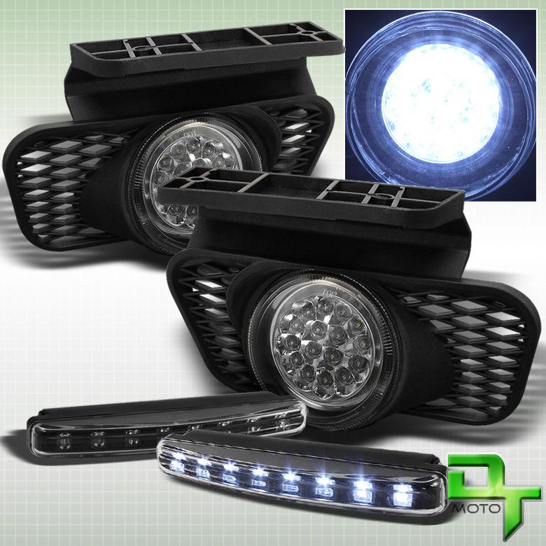 03-06 chevy silverado/02-06 avalanche led fog lights+switch set+led bumper lamp