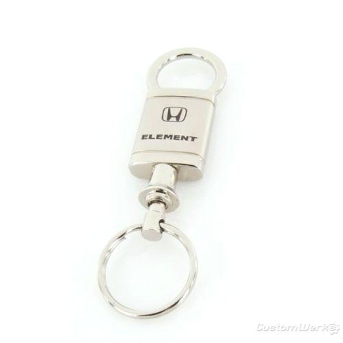 Honda element satin chrome valet keychain - new!