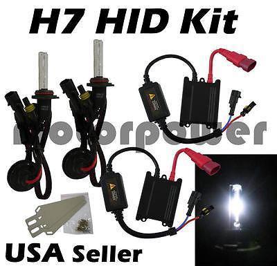 H7 6000k 6k ultra white hid xenon ac conversion slim kit #wc2 lo low beam light