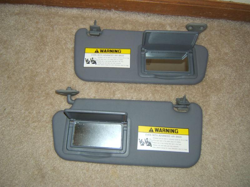 Hyundai elantra sun visors gray oem nice lqqk 00 01 02 03 04 05 