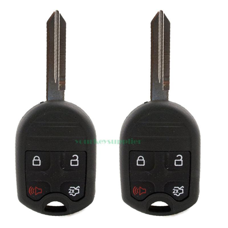 2 - new replacement ford remote head key fob transmitter keyless entry uncut