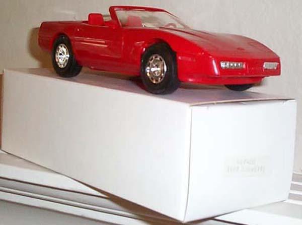 Gm 1987 corvette red convertible promotional model new in the box 