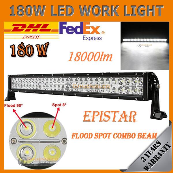 180w work light off-road 60 led driving light 18000lm atv 4wd awd pickup van suv