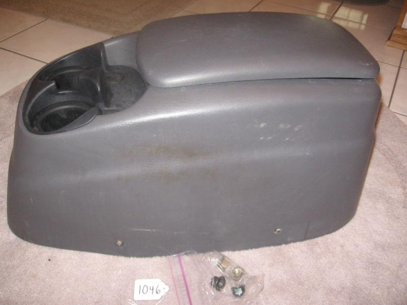 97 - 03 ford f150 dark gray center console and cup holder oem 98 99 00 01 02 03