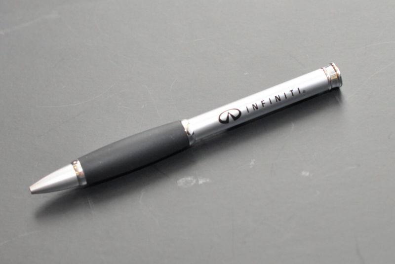 New infiniti silver finish premium pen with blue ink