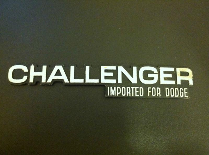 Dodge challenger emblem decal original part