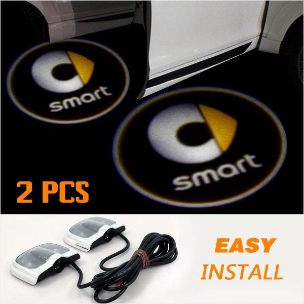  ghost shadow car door light laser for benz smart 2010 2011 2012 2013 2 pc