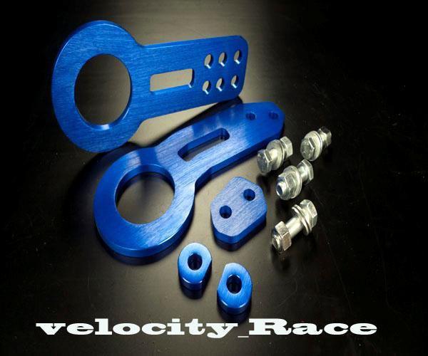 Blue jdm cnc front rear aluminum tow hook set acura rsx k20 rl tl cl dc5 nsx tsx