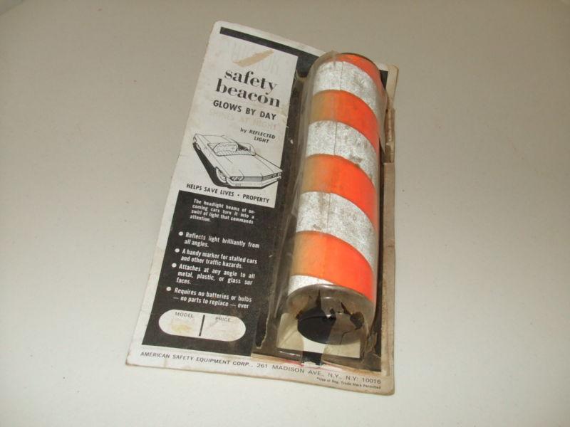 Safety tube old glows in the dark "faded" reflector pole with suction cup